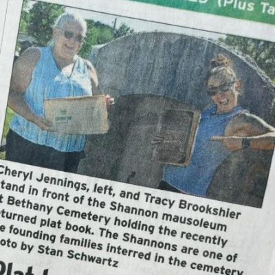 Plat book for Bethany Cemetery is&nbsp;FOUND!